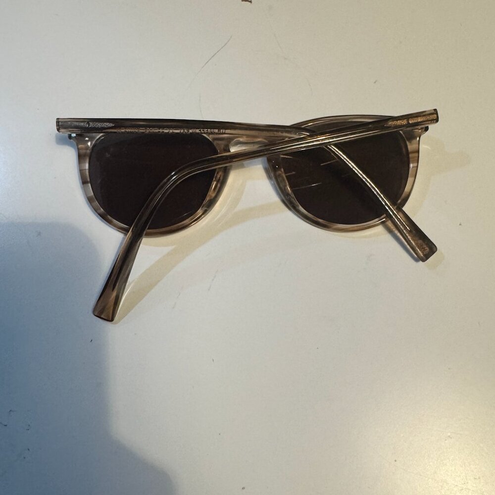 Warby Parker Haskell Sunglasses Chestnut Crystal Medium Brown - Picture 4 of 5